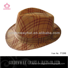 Cheap fedora hat made by polyester